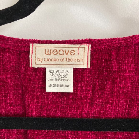 Poncho, Cranberry Red - Picture 3 of 3